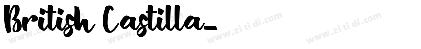 British Castilla字体转换